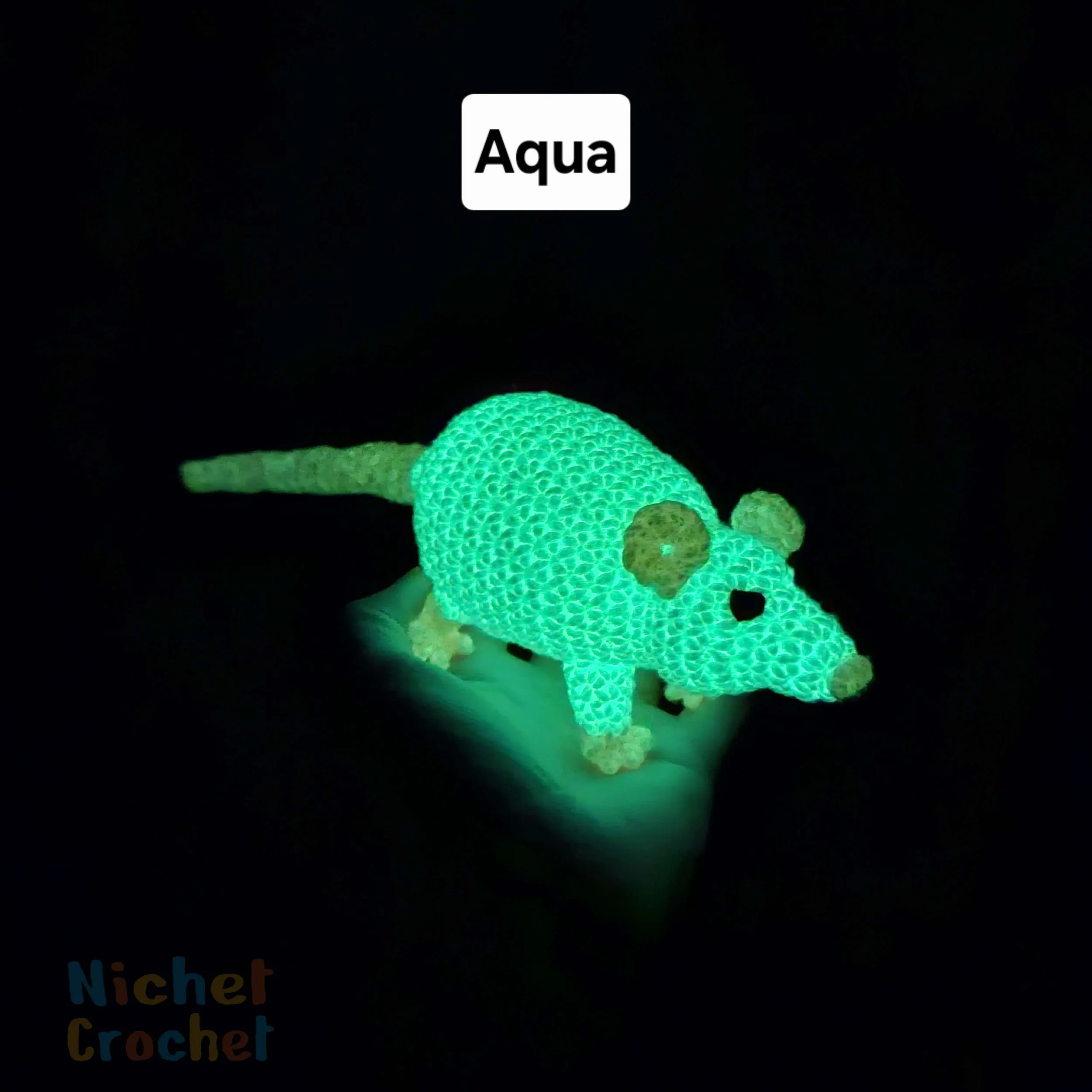 Radioactive Rat (glow in the dark) — Nichet Crochet